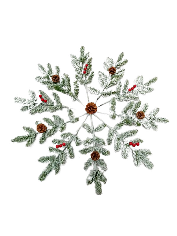 Andere speciale kerstversieringen in sneeuwvlokvorm-SWFL206002