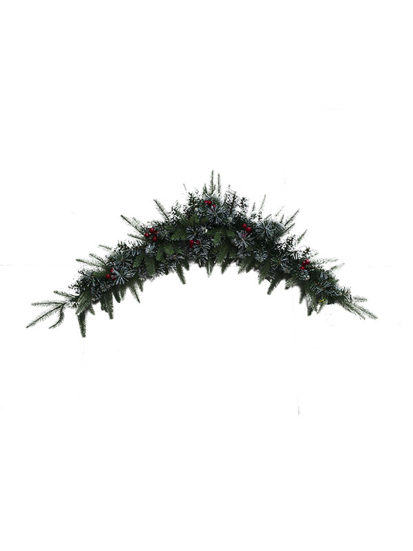 Kerstslinger in speciale vorm met rode bessen-PE PVC SW