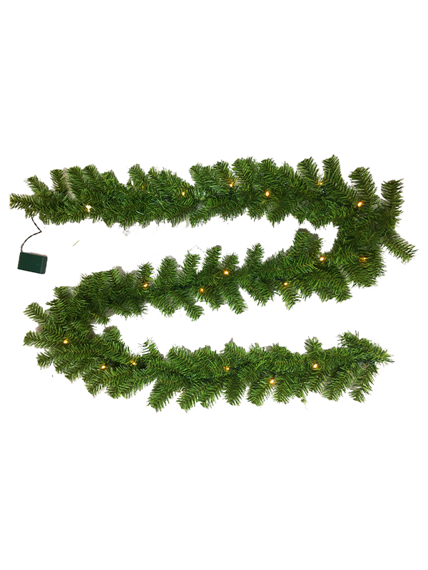 PVC-serie-270CM rotan 24-lichts kerstslinger