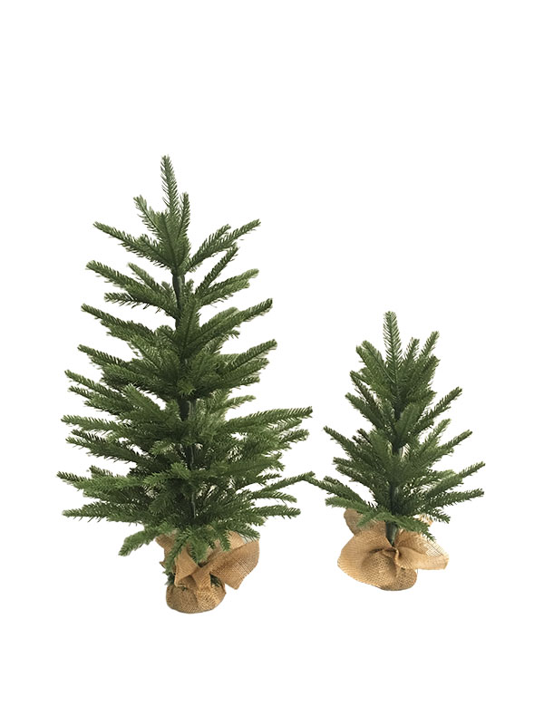PE-serie-60CM kleine tafel kerstboom linnen doek voet