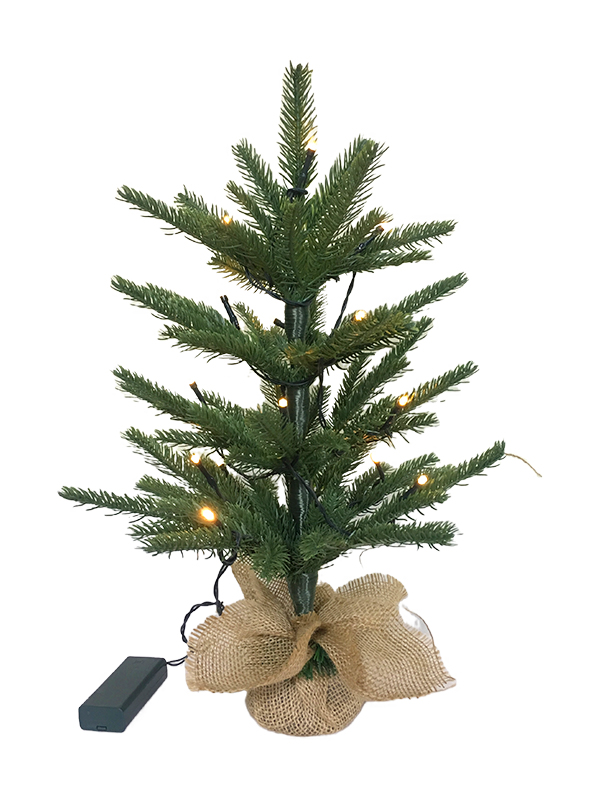 PE-serie-40CM kleine kerstboom linnen doek voet