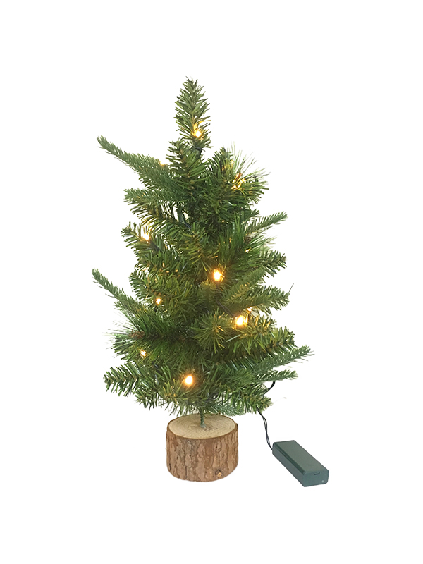 PVC PE Pine Needle Series Tafel Kerstboom-40CM Houten Voeten