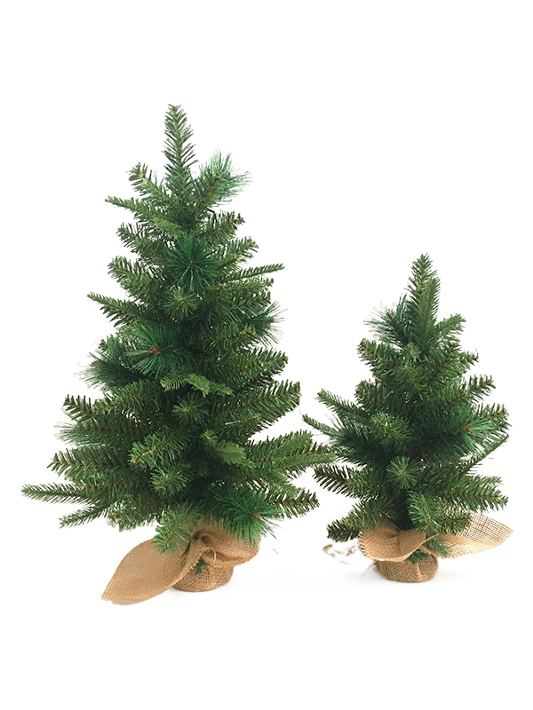 PVC PE Dennennaald Serie Kerstboom-40CM Linnen Tas Voet