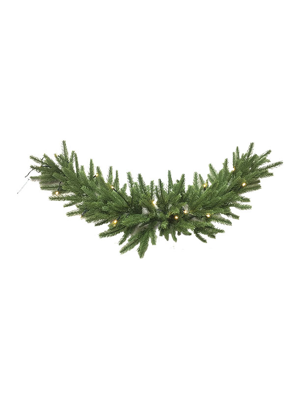 PE-serie-90CM gebogen rotan kerstslinger